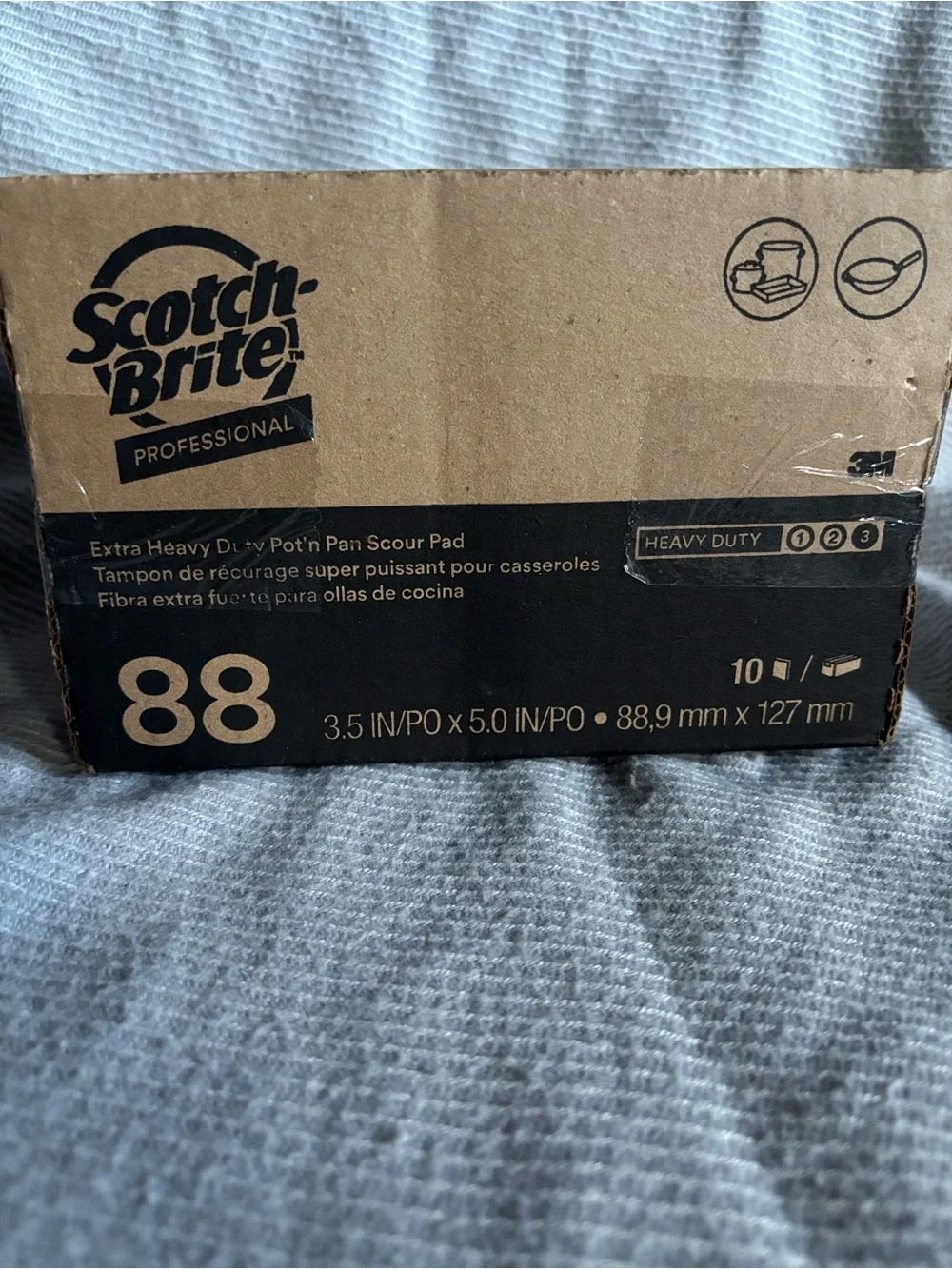Scotch-Brite Professional Heavy Duty Pot & Pan Scour Pads - Black and Tan
